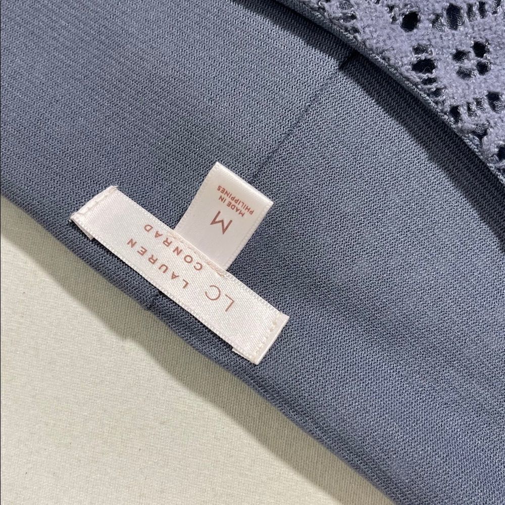 LC Lauren Conrad Blue Long Sleeve Blouse - Picture 6 of 12